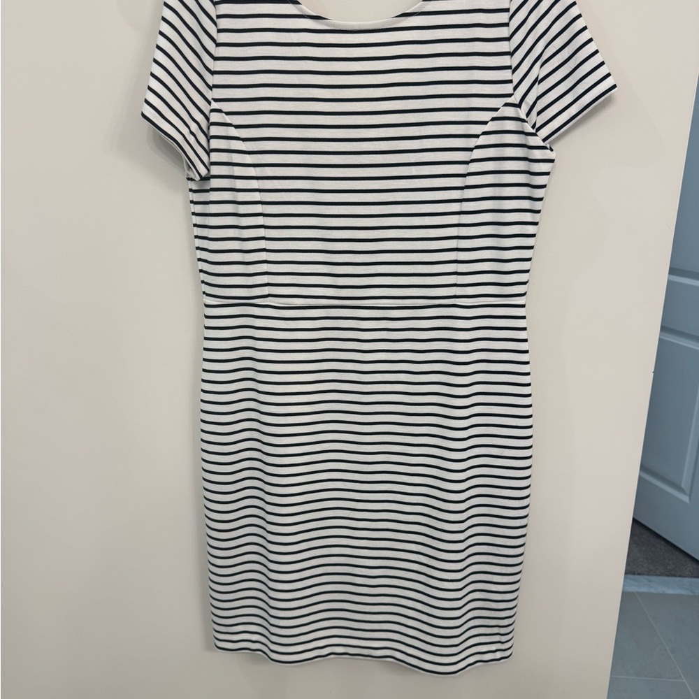 Banana Republic Factory Black and White Raglan Sheath Dress